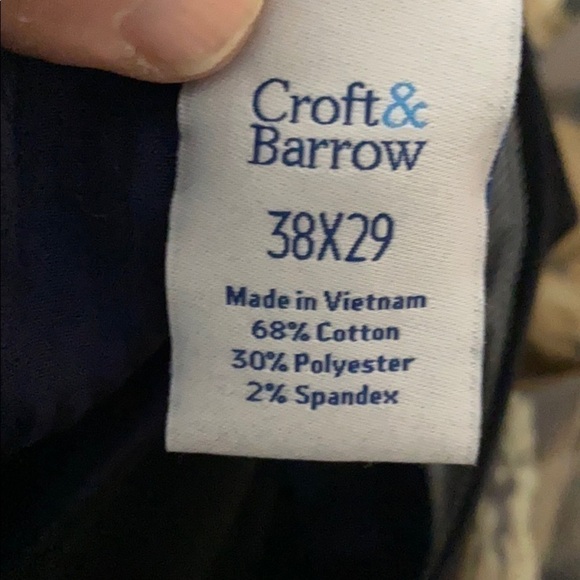 CROFT & Barrow- 38x29 pleated Black pants NWT - Picture 4 of 6